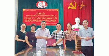 Giải ngân vốn vay ODA xây dựng hạ tầng cung cấp nước tại Thái Nguyên